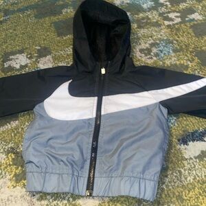 Nike Windbreaker- Toddler Boy 2T- Black/White/Grey